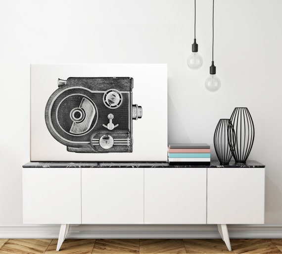 Industrial Industrial Pared Art Arte De La Lona Borde Etsy