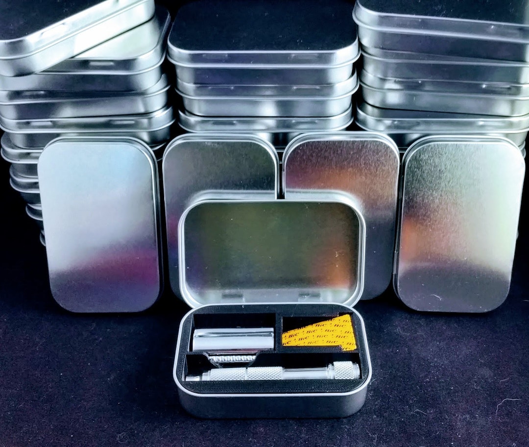 Travel Razor Tins Altoids Size Etsy