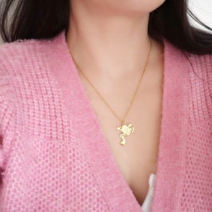 Personalized Frog Necklace Name Necklace Frog Lovers Gift Birthday Gift Custom Jewelry Christmas Gift Custom Necklace MOD3