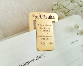 Personalized Name Bookmark Secret Message Bookmark Graduation Bookmark Gift for Mom Mother's Day Gift Christmas Gift