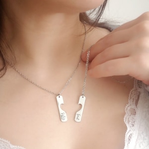 Set of 2 Best Friend Necklace Best Friend Jewelry Mother & Daugther Necklace Mother&#39;s Day Gift