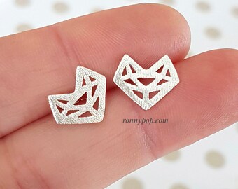 Boucles d’oreilles Tête de Renard Géométriques