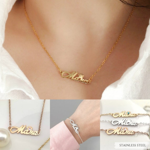 Personalized Mother Necklace Birthstone Necklace New Mom Gift