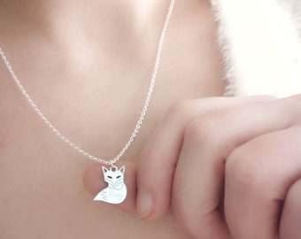 Pendentif Renard Ciselé En Argent 925 - Artisanal - Miniature - Sans Chaîne