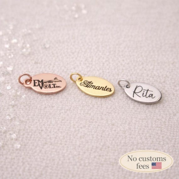 1/5/10/25/50/100/250/500PCS Logo Personalized Tag Custom Charms Bracelet Oval Tag Bracelet Stainless Steel Jewelry Supplies 6x12.5mm