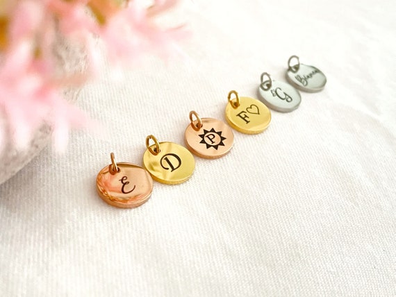 12mm Personalized Disc Personalized Charms Logo Coin Custom Charm Personalised Tag
