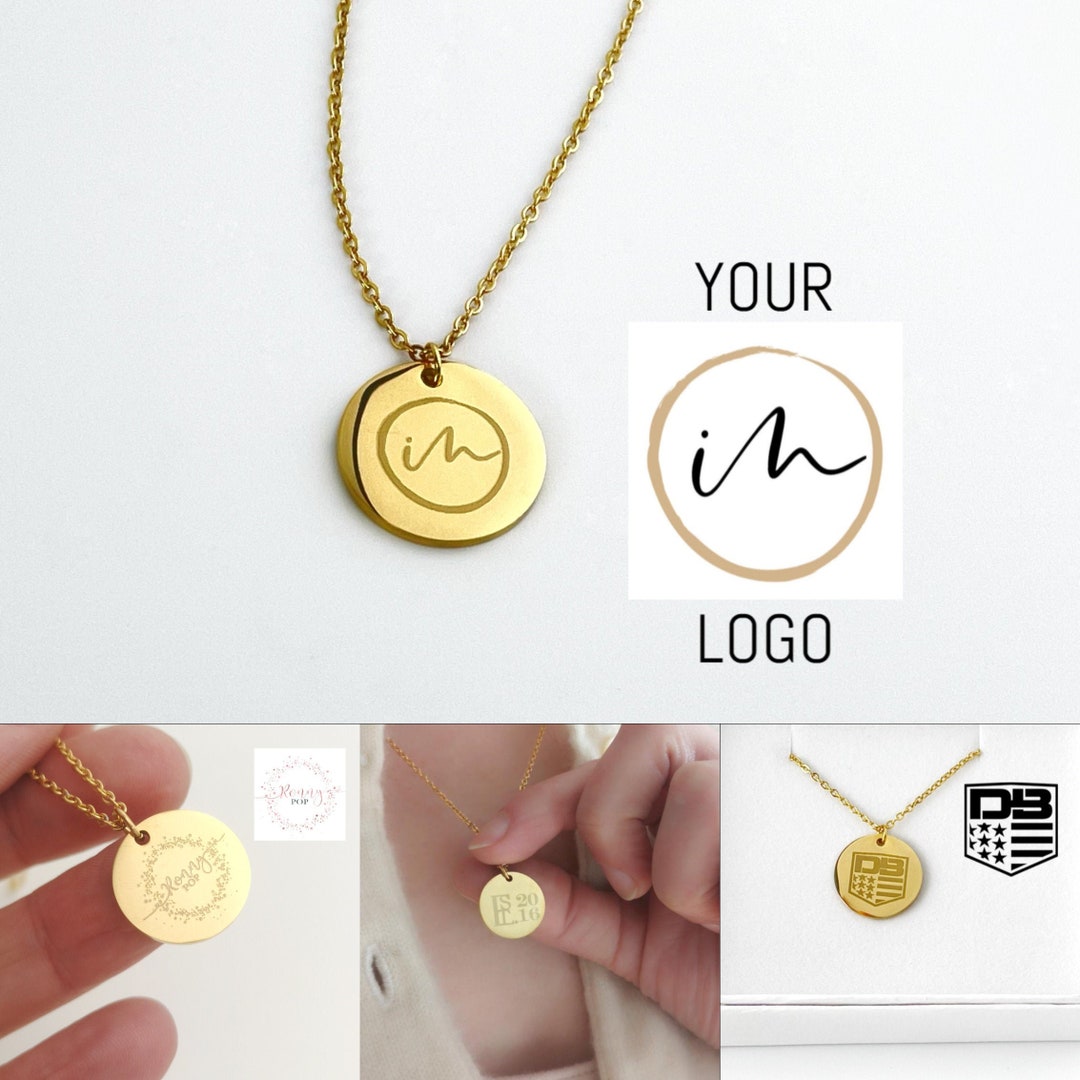Logo Design Necklace Personalized Necklace Name Necklace - Etsy