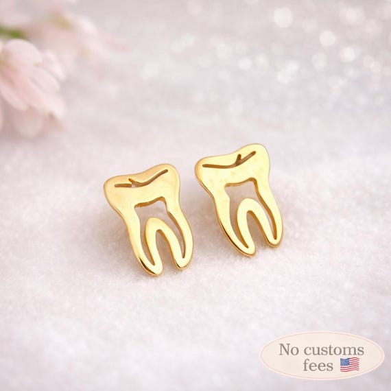 Tooth Earrings Dentist Earrings Stainless Steel Graduation Gift Dental Hygienist Gift Tooth Jewelry Dentist Gift Dentist Graduation BBF Gift