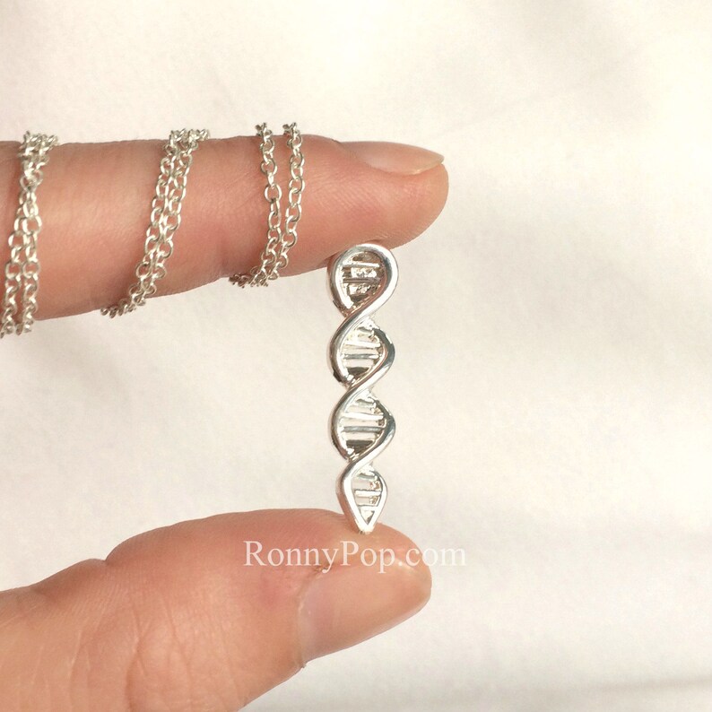 DNA Necklace DNA Jewelry Doctor Gift Biology Biologist Etsy