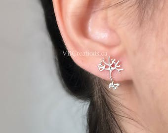 Neuron Earrings - Neuron Jewelry - Neurone - Science Jewelry - Cellular Biology - Biology Jewelry - Neuroscience - Neurologist - Gift Ideas