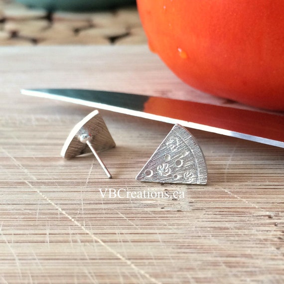 Pizza Earrings - Pizza Jewelry - Pizza Slice Earrings - Best Friend Gift - Bridesmaid Gift - Gift Ideas - Sister Gift - Dainty Earrings