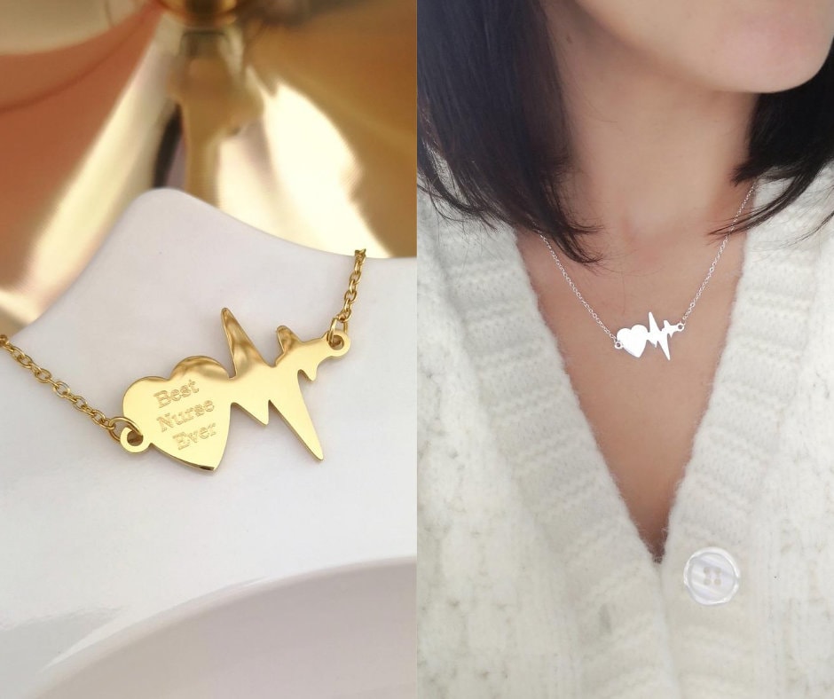 Personalized heartbeat jewelry Clearance
