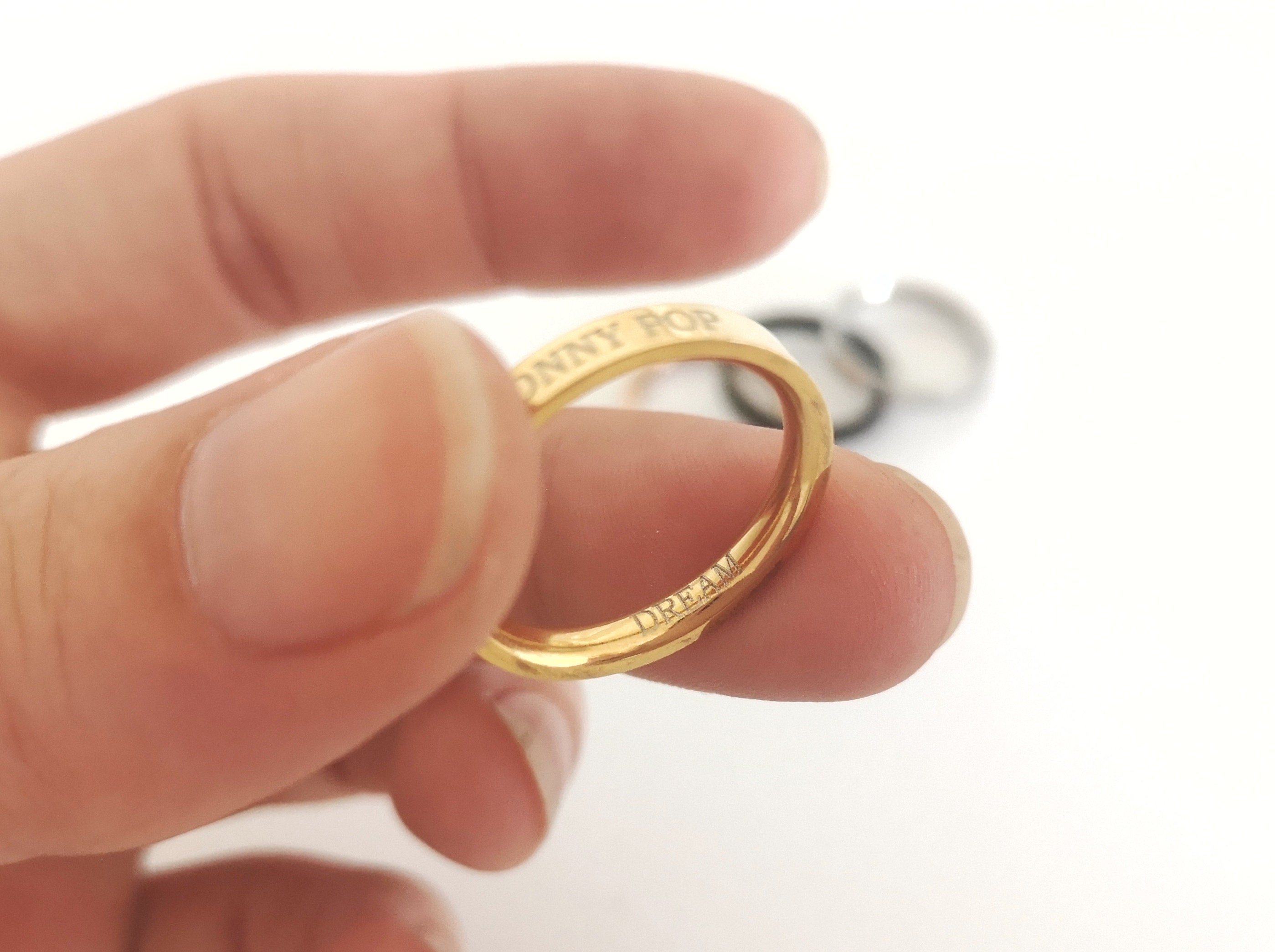 Bague ajustable à prénom arabe et coeur personnalisé | Bijoux Steel