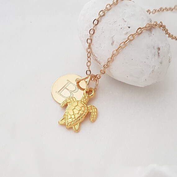 Goldtone Squirrel Custom Engraved Name Ring Crystal Necklace