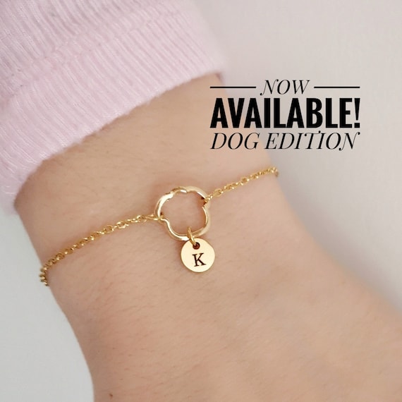 New! Best Friend Gift Initial Personalized Dog Bracelet Dog Mom Gift Dog Necklace Personalized Gift Birthday Gift Sister Gift