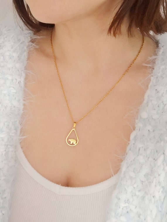 Mama Bear Personalized Necklace Name Necklace Mama Bear Gift Initial Necklace Bear Jewelry Mother's Day Gift Mother Gift Mother Necklace