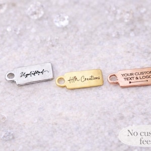 1/5/10/25/50/100/250/500PCS Logo Personalized Tag Custom Charms Bracelet Tag Disc Bracelet Stainless Steel Jewelry Supplies 4x10mm image 4