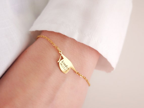 Personalized Bracelet Graduation Hat Name Bracelet Graduation Gift Birthday Gift Christmas Gift Nurse Gift Best Friend Gift