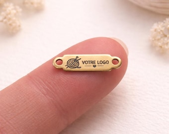 1/5/10/25/50/100/250/500PCS Logo Personalized Tag Custom Charms Bracelet Tag Disc Bracelet Stainless Steel Jewelry Supplies 4x13.5mm 2 holes