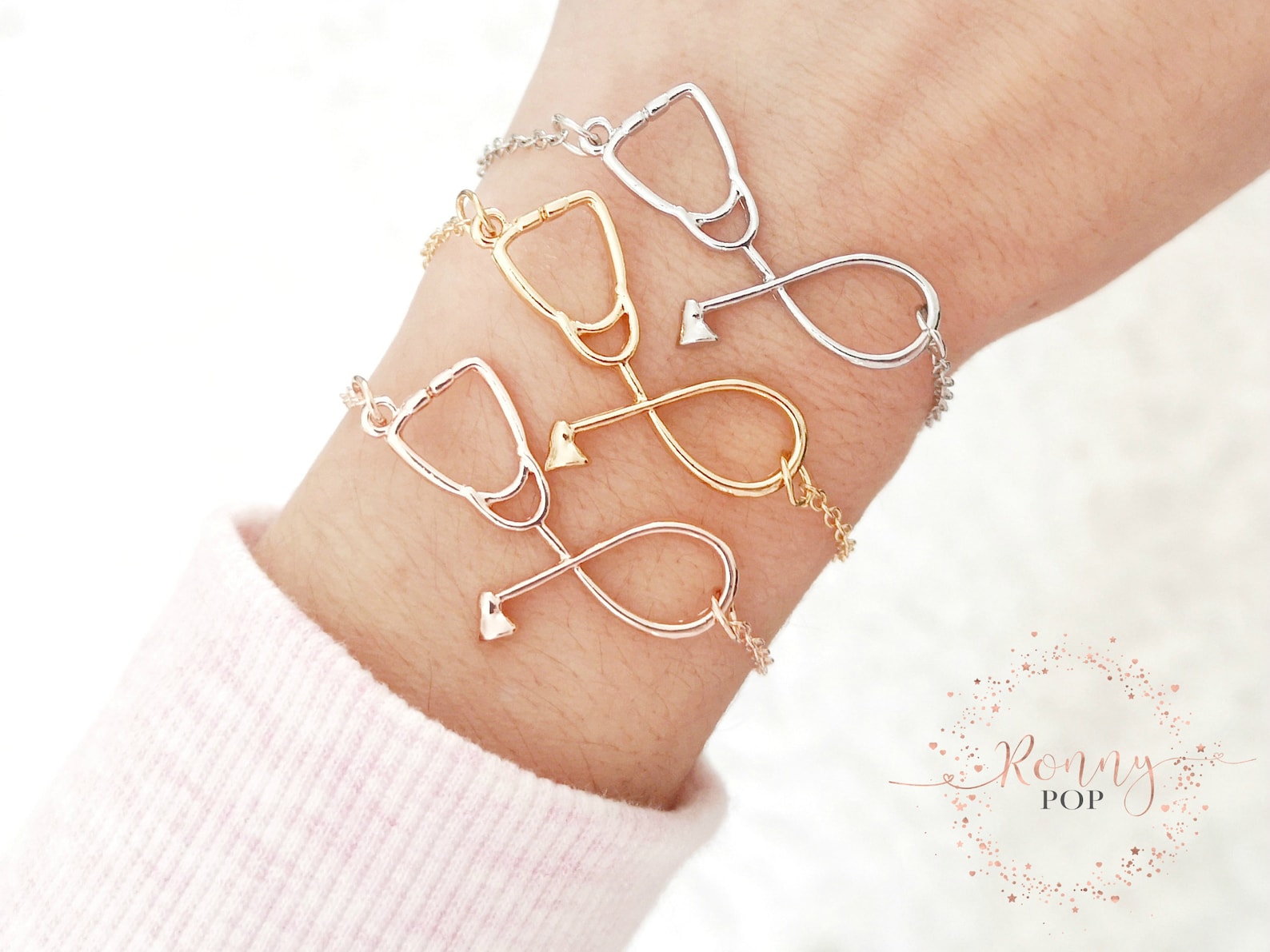 Bracelet Stéthoscope Bracelet Infirmière Bijoux Stéthoscope Etsy Canada