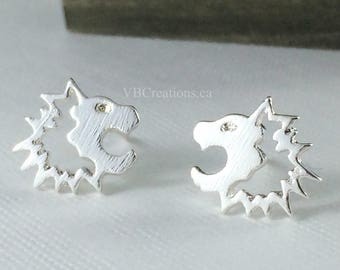 Lion Earrings - Lion King - Lion Jewelry - Astrological Sign - August Earrings - August Jewelry - Gift Ideas - Birthday Gift - Sister Gift