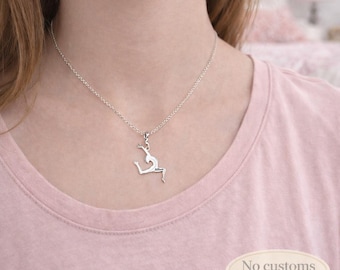 Personalized DancerNecklace Name Necklace Dancer Gift Birthday Gift Custom Jewelry Dancing Necklace Christmas Gift