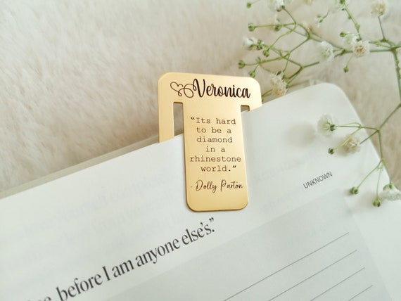 Personalized Name Bookmark Secret Message Bookmark Graduation Bookmark Gift for Mom Mother's Day Gift Christmas Gift