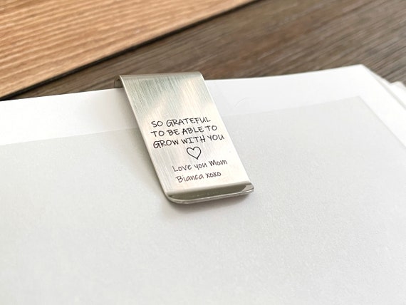 Personalized Bookmark Secret Message Bookmark Name Bookmark Gift for Mom Mother's Day Gift Christmas Gift