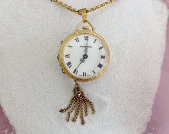 Fabulous Vintage Watch Necklace / 1950s Romance Glam / Cottagecore