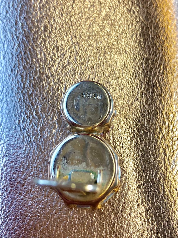Weiss Earrings Clip on Rhinestones Vintage 1950s … - image 5