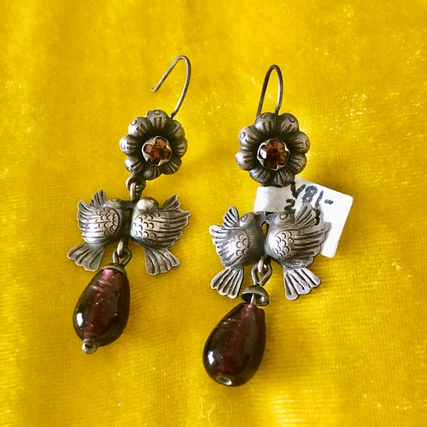 Earrings Ecuador Old Nearly 2” Statement Jewelry