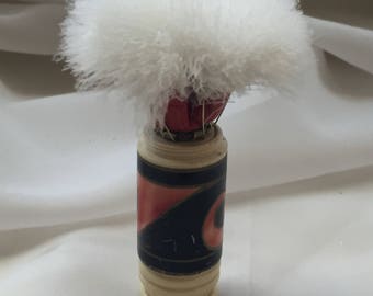 1920s Powder Brush Brevete PLI Made in France AS IS missing lid