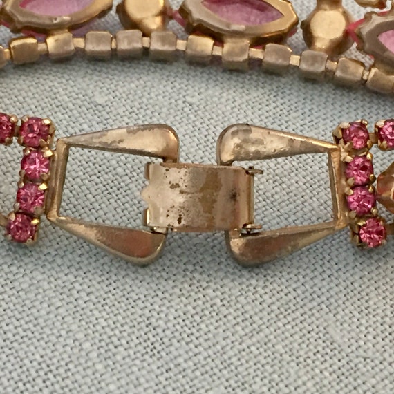 Vintage Bracelet All costume stones Fabulous work… - image 5