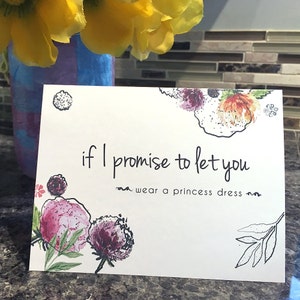 Va vous être Ma demoiselle d’honneur, si je m’engage à vous laisse porter une robe de princesse, notre fille de fleur, mots à l’intérieur, noir ou blanc enveloppe
