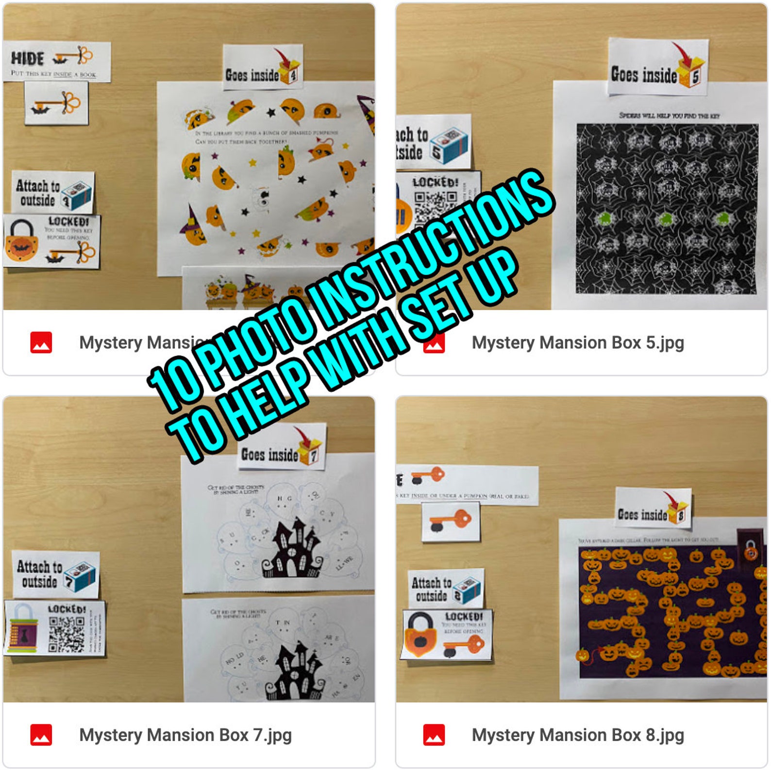 Halloween Escape Room for Kids Mystery Mansion Printable | Etsy