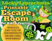 St. Patrick's Day Escape Room for Kids, Lucky Leprechaun,Printable Escape Room,Escape Room Kids,DIY Escape Room,St.Patrick's Day Escape Room