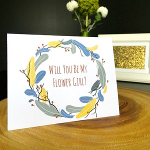 Va vous être Ma demoiselle carte, carte de guirlande plume coloré, intérieur blanc, noir ou blanc enveloppe,