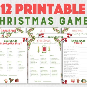Christmas Games Bundle,Christmas Party Games,Printable Christmas Games,Christmas Family Games,Christmas Trivia,Christmas Games,Xmas Games