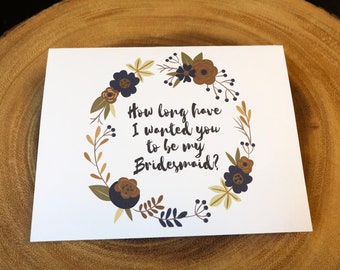 Will You Be My Bridesmaid Card, Will You Be My Maid Of Honour Card, Wedding Cards, Wedding Party Cards, Girl Cards, Weddings, Flower Girl