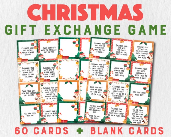 New Year Gift Exchange Game Yankee Swap White Elephant Gift