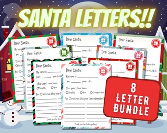 Santa Letter,Christmas Wishlist,Letter to Santa Claus,Kids Christmas Wishlist,Kids Letter to Santa,Letter to Santa Printable,Letter to Santa