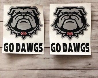Uga Georgia Bulldogs G 4 Premium Vinyl Decal For Tumbler Etsy