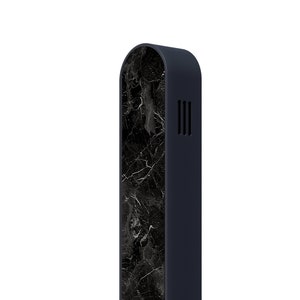 Mood Mezuzah | Black Base & Black Stone | 2 Customizable Covers | Uvtuvo Modern Judaica and Jewish Gifts