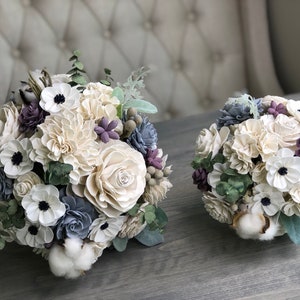 The Carriage House Bouquet Allure Collection Wood Flowers Sola Flowers Wedding Bouquet Lasting Bouquet Sola Wood image 6