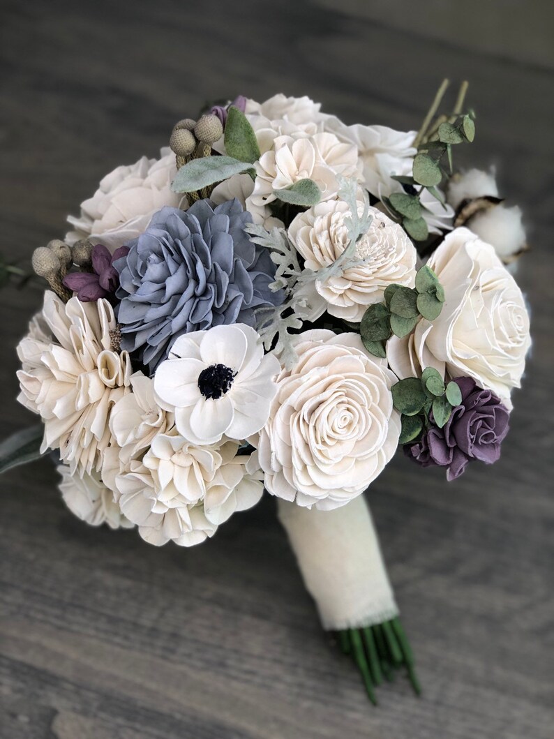 The Carriage House Bouquet Allure Collection Wood Flowers Sola Flowers Wedding Bouquet Lasting Bouquet Sola Wood image 4