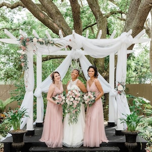 Dusty Rose Sola Flower Bouquet | Blush Wedding Bouquet | Cascade or Traditional Sola Wood Flowers | Hand-Dyed Bridal Floral Arrangement