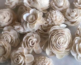 SOLA MIX - Grace, Olivia, Dorothy - Choose Your Colors - Assorted Sola Flowers - Loose Flowers - Wooden Flowers - Wedding Bouquet Flowert