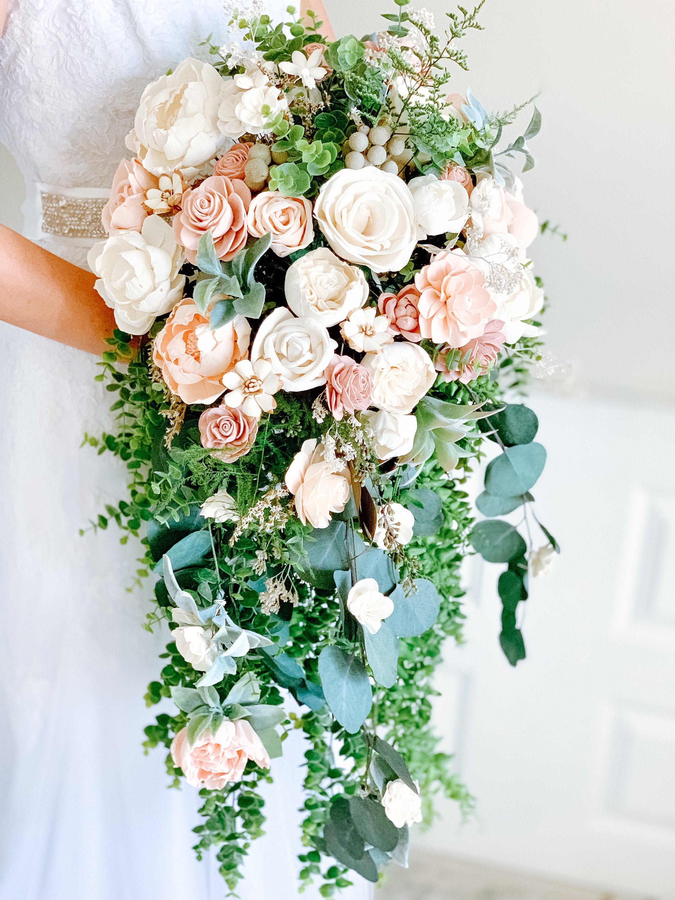 cascading rose bouquet