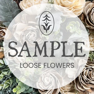 CUSTOM TINY SAMPLE Flowers - Wooden Flower Bouquet - Sola Flower Bouquet - Wedding - Bridesmaid - Rustic - Chic - Classic