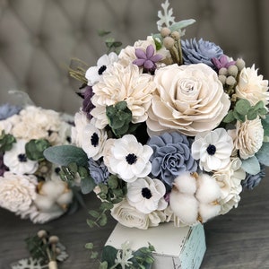 The Carriage House Bouquet Allure Collection Wood Flowers Sola Flowers Wedding Bouquet Lasting Bouquet Sola Wood image 3